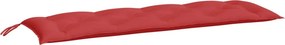 vidaXL piros oxford szövet kerti padpárna 150 x 50 x 7 cm