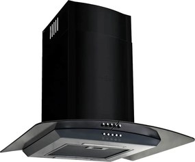 vidaXL fekete rozsdamentes acél fali páraelszívó 756 m³/óra 60 cm