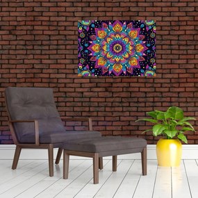 Kép - Kaleidoszkópos mandala (70x50 cm)