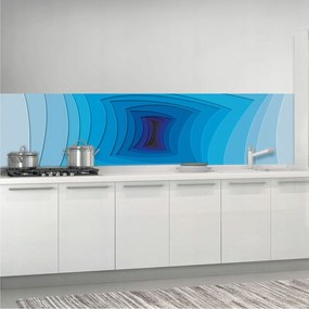 Tapéta Alagút Absztrakt Perspektíva Mélység Kék 250x60 nyugalom +ragasztó