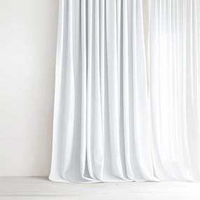 Goldea dekoratív drapéria luca - fehér 140x150 cm