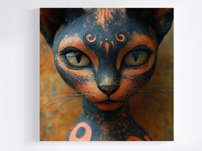 Poszter Macska Figura Művészet Egyiptom Rejtély Dísz 80x80