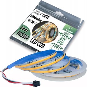 Cob Led Szalag IP20 24V 360d Magic Pixel Folyó WS2811 digitális 5m Semleges