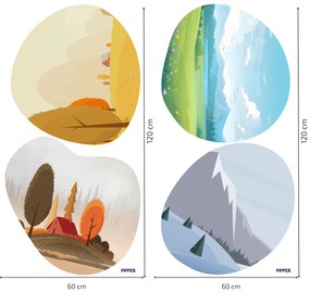 PIPPER. Textil falmatrica "Négy évszak"