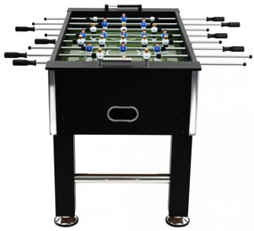 fekete acél csocsóasztal 140 x 74,5 x 87,5 cm