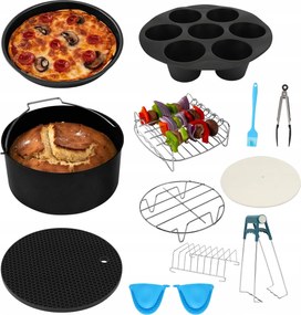 Akcesoria Air Fryer Olajsütőhöz 13 Részes, 7 inch-es Készlet