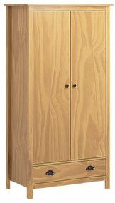 Hill 2 ajtós tömör fenyőfa ruhásszekrény 89 x 50 x 170 cm