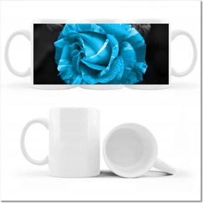 Fotó bögre Türkiz rózsa Virág