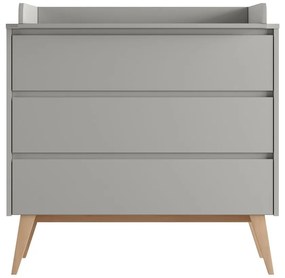 Szürke alacsony gyerek komód 100x52,5 cm Swing – Pinio