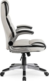 Forgószék fehér színben, műbőr kárpittal. LIVERPOOL