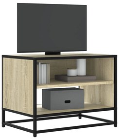sonoma tölgy színű szerelt fa és fém TV-szekrény 61x40x46 cm