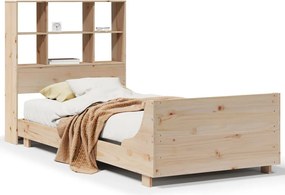 vidaXL tömör fenyőfa ágykeret matrac nélkül 90 x 190 cm