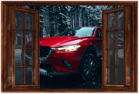 Poszterek 90x60 Piros Mazda Autó