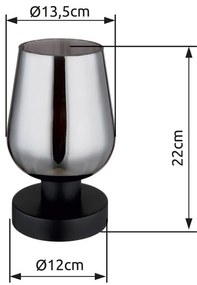 Globo RYAN 15627T asztali lámpa, 40W E27