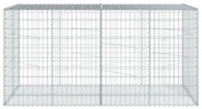 horganyzott vas gabion kosár fedéllel 200 x 100 x 100 cm