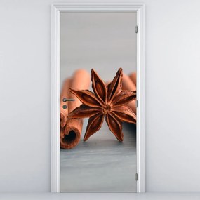 Fotótapéta ajtóra - Fahéj (95x205cm)