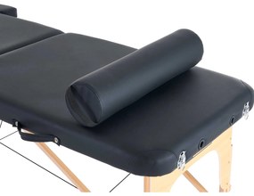 VASHOME Masszázs hengerpárna, fekete