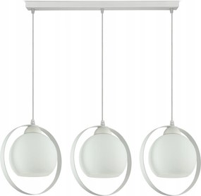 Függő lámpa Csillár Fehér Üveg Tejgömbök
