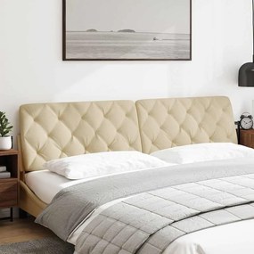 krémszínű szövet fejtámla párna 200 cm