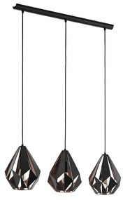Eglo 49991 - Függeszték CARLTON 1 3xE27/60W/230V