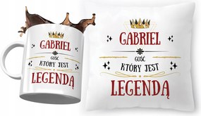 Gabriela párna ajándék bögre szett fényképes nyomtatással