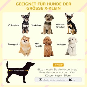 PawHut Kutyakennel, fa kutyaház csuklós aszfalttetővel, vízálló kutyabarlang emelt padlóval, kennel kis kutyáknak, kültéri, sárga