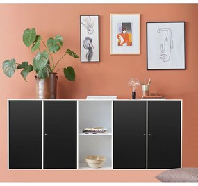 Fekete-fehér fali komód Hammel Mistral Kubus, 169 x 69 cm