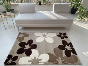 Karizma Bézs virág mintás (Beige) szőnyeg 60x110