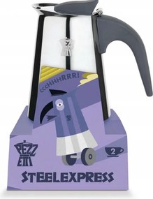 Pezzetti Steelexpress indukciós acél kávéfőző kapacitás 2 tz 100 ml