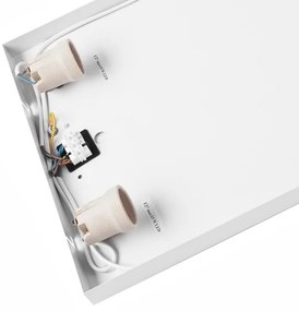 Mennyezeti lámpa OAK SQUARE 4xE27/15W/230V 45x45 cm tölgy