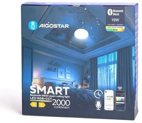 Aigostar LED RGBW fürdőszobai mennyezeti lámpa 18W 230V IP44 DO-val
