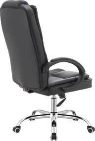 Irodai szék, fekete ekobőr, MADOX NEW