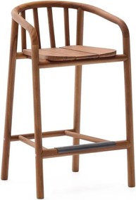 Natúr színű tömörfa kerti bárszék Turqueta – Kave Home