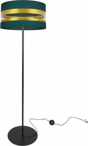 Álló Lámpa Arany Üveg Lámpabúra Zöld