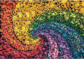 Színes virágok Whirl 1000 db-os Compact puzzle Clementoni
