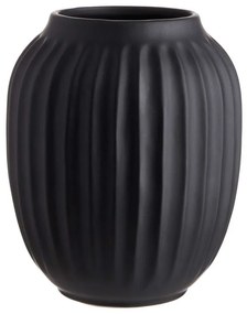 LIV kerámia váza, fekete 20 cm