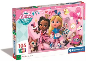 Disney Alice Csodaország cukrászdája Fergie 104 db-os puzzle Clementoni