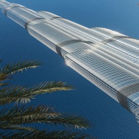 Kép - Burj Khalifa (órával) (90x30 cm)