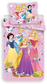 Egyszemélyes pamut gyerek ágyneműhuzat 140x200 cm Princess – Jerry Fabrics