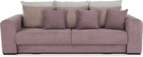 Extra tágas kanapé, lila, őreg rózsaszín, bézs színű, GILEN BIG SOFA