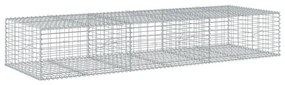 horganyzott vas gabion kosár fedéllel 300 x 100 x 50 cm