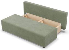 Nobu kanapé, kordbársony, zöld