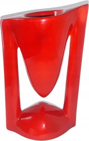 Gyertyatartó Piros 19x11,5cm