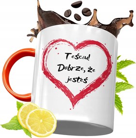 Narancssárga Bögre Az Apósnak Tökéletes Ajándék fényképes nyomtatással