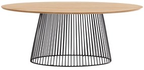 Étkezőasztal mangófa asztallappal, 200 x 110 cm - Kave Home