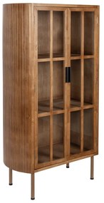 Natúr színű kaucsukfa tálalószekrény 80x140x38 cm Yaz – White Label