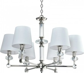 COSMOLIGHT P06285NI-WH DOHA Modern Csillár Fehér, Nikkel E14 IP20