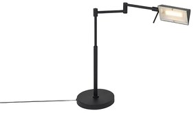 Design asztali lámpa fekete, LED-del érintőképernyővel - Notia
