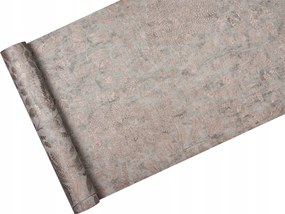 Réz Levelekkel Díszített tapéta koptatott betonon