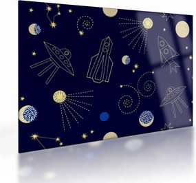 Üveg kép - Univerzum (70x50 cm)
